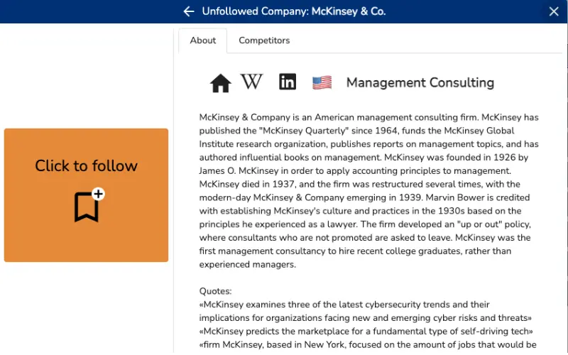 Follow Company